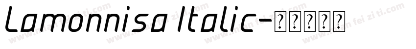 Lamonnisa Italic字体转换